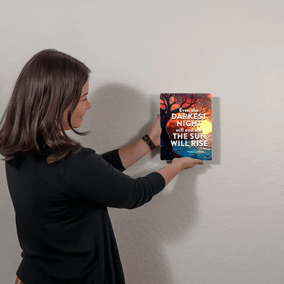 Wall Decor - Even The Darkest Night Will End - Eshaarya