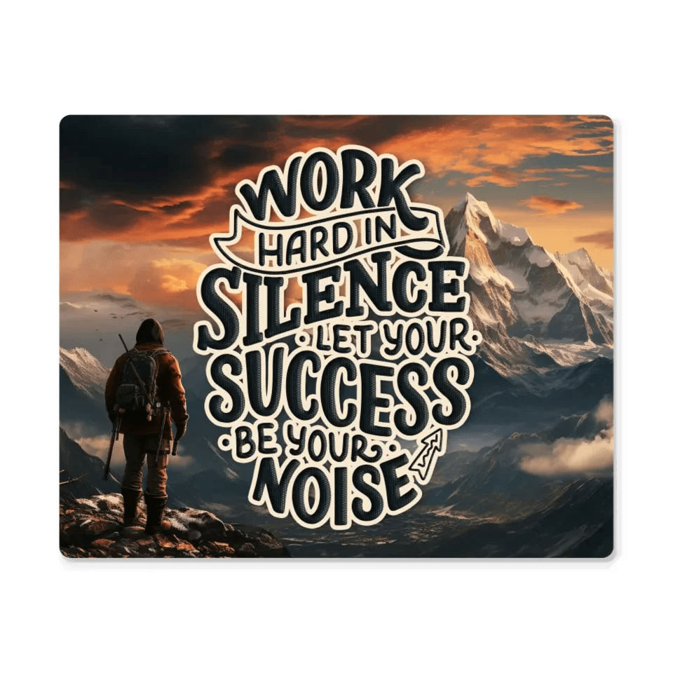 Wall Decor - Work Hard in Silence - Art That Motivates You - Eshaarya