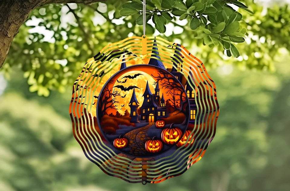 Haunting Whirls: Enchanting Wind Spinner for a Spooky Halloween! | Halloween Decor | Home Decor | Halloween Gifts - Eshaarya