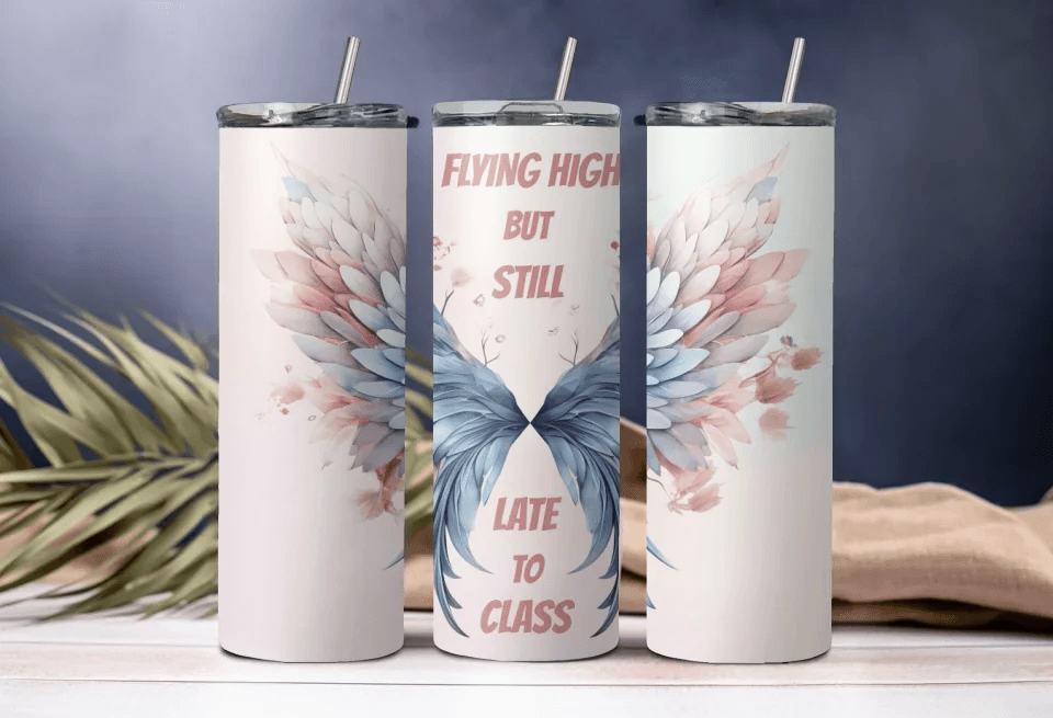 FLYING HIGH TUMBLER 20 Oz Stylish Tumbler, Perfect Gift for Her, Women's Day Gift, Girl Power, Birthday Gift, Unique Gift - Eshaarya