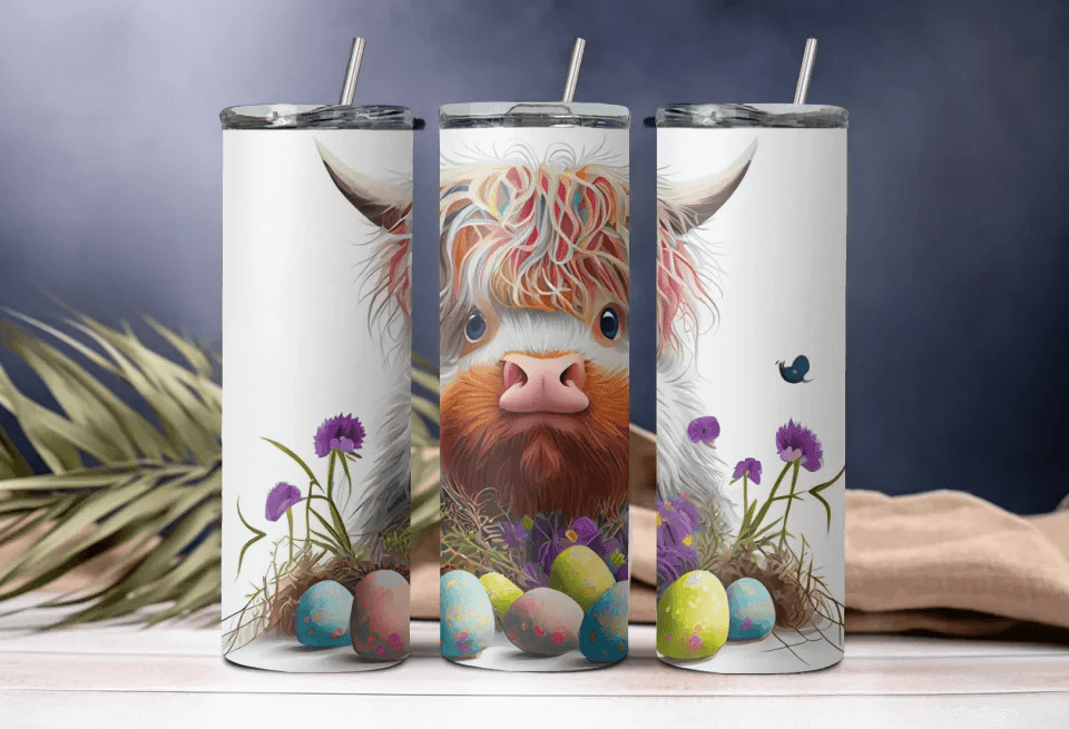 Cute Yak Tumbler - 20oz Cute Drinkware, Perfect Gift for Art Lovers & Animal Enthusiasts, Stylish Drinkware, Gift for Her, Gift for Mom - Eshaarya