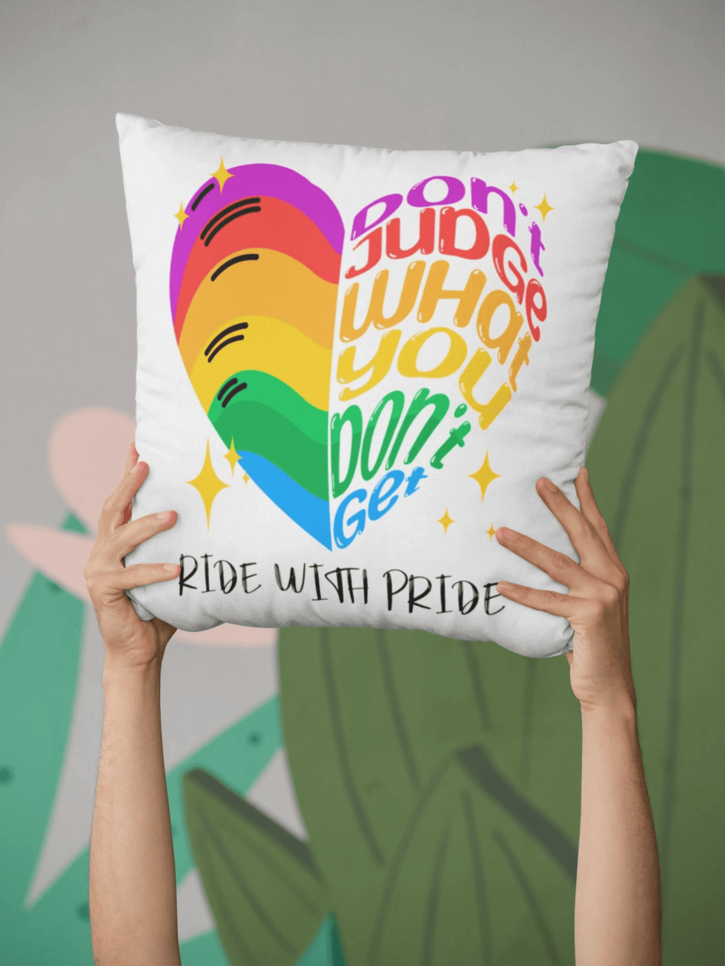 Love & Pride: All-Over Print Throw Pillow | Gift for Boyfriend | Gift For Girlfriend - Eshaarya