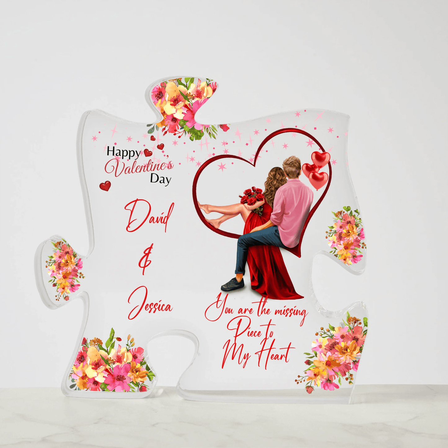 Personalized Acrylic Puzzle Plaque – A Romantic Valentine's Day or Anniversary Gift - Eshaarya