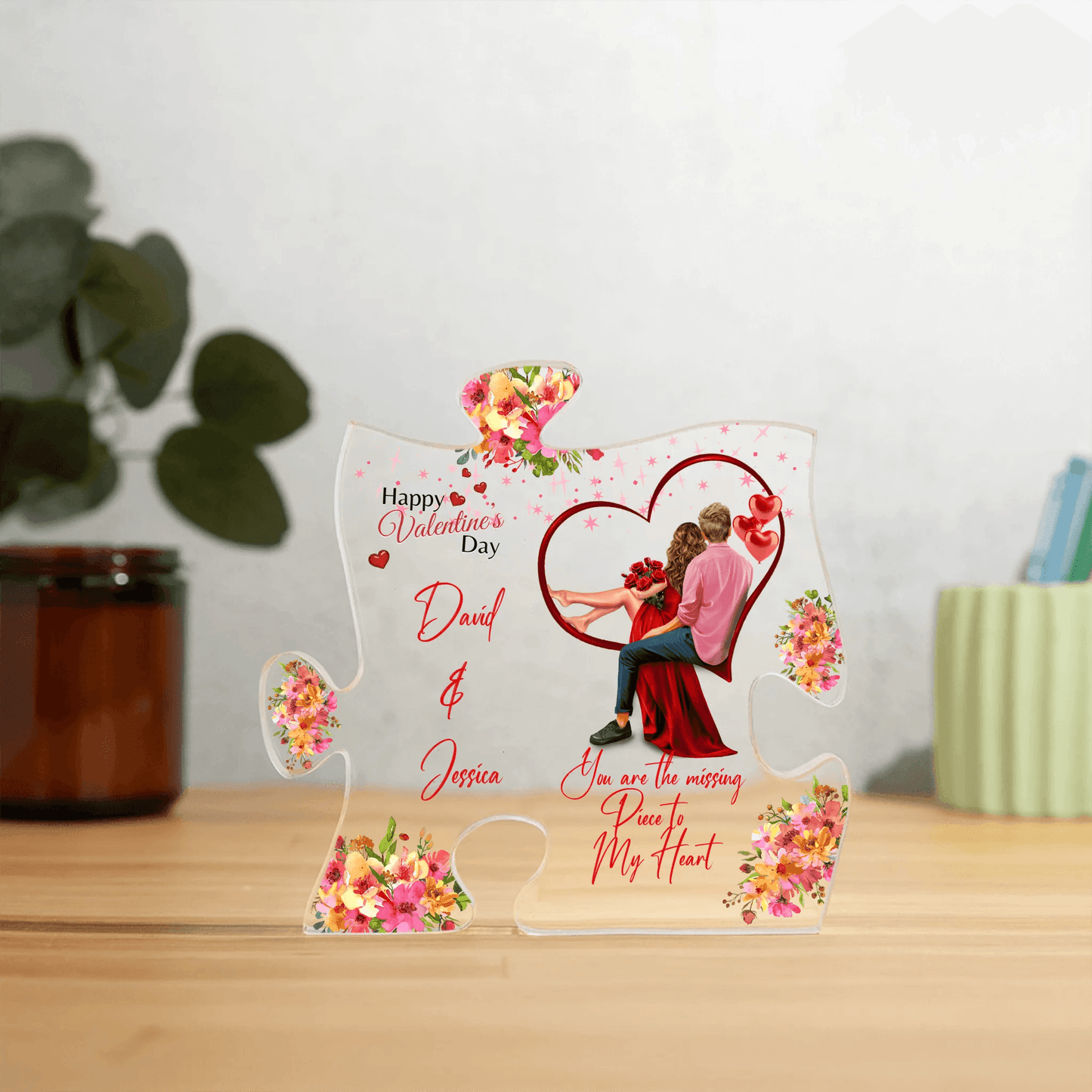 Personalized Acrylic Puzzle Plaque – A Romantic Valentine's Day or Anniversary Gift - Eshaarya