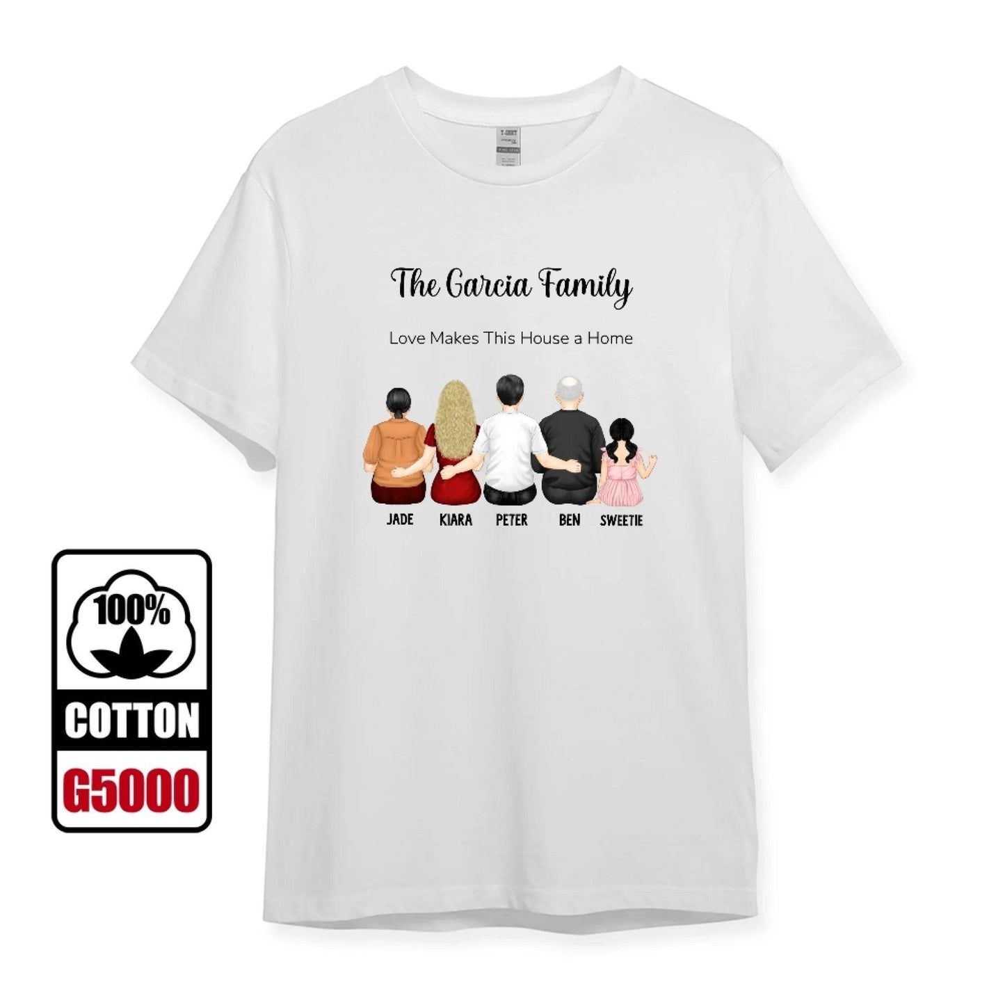 Personalized Family T-Shirt – Gift for the Ones You Love - Eshaarya