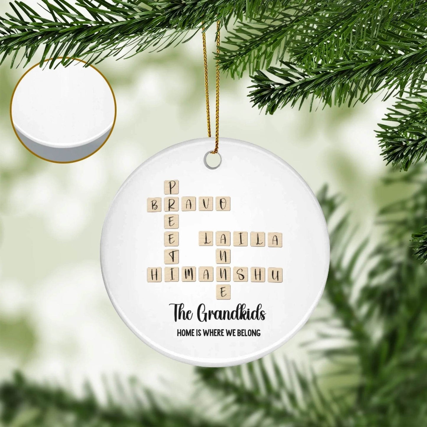 Grandkids crossword puzzle | Home Decor | Unique Gift for Grandparents - Eshaarya