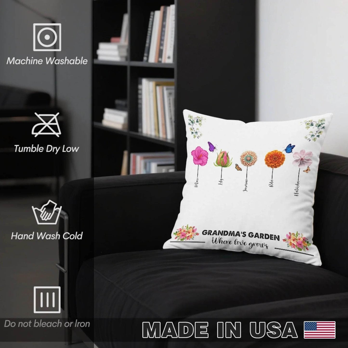 Grandma’s Garden Pillow – Gift for grandma - Eshaarya