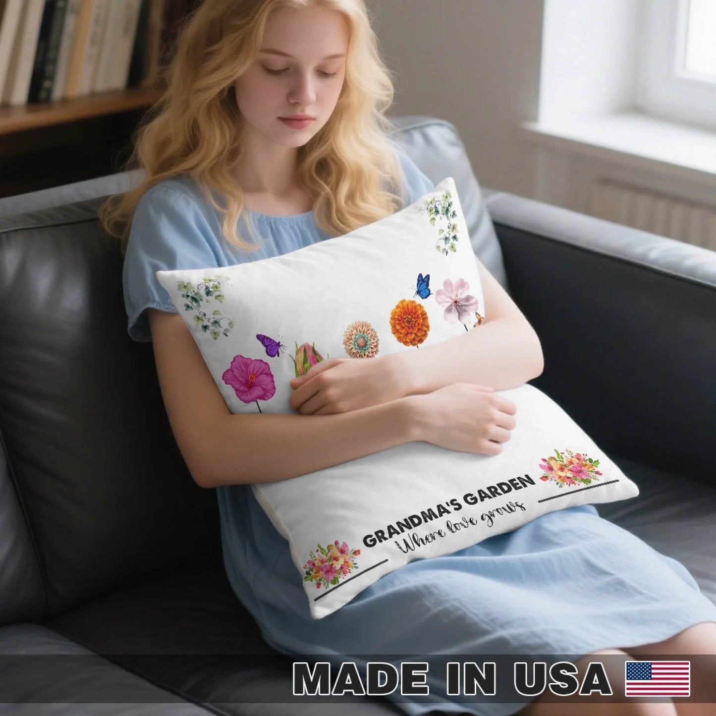 Grandma’s Garden Pillow – Gift for grandma - Eshaarya