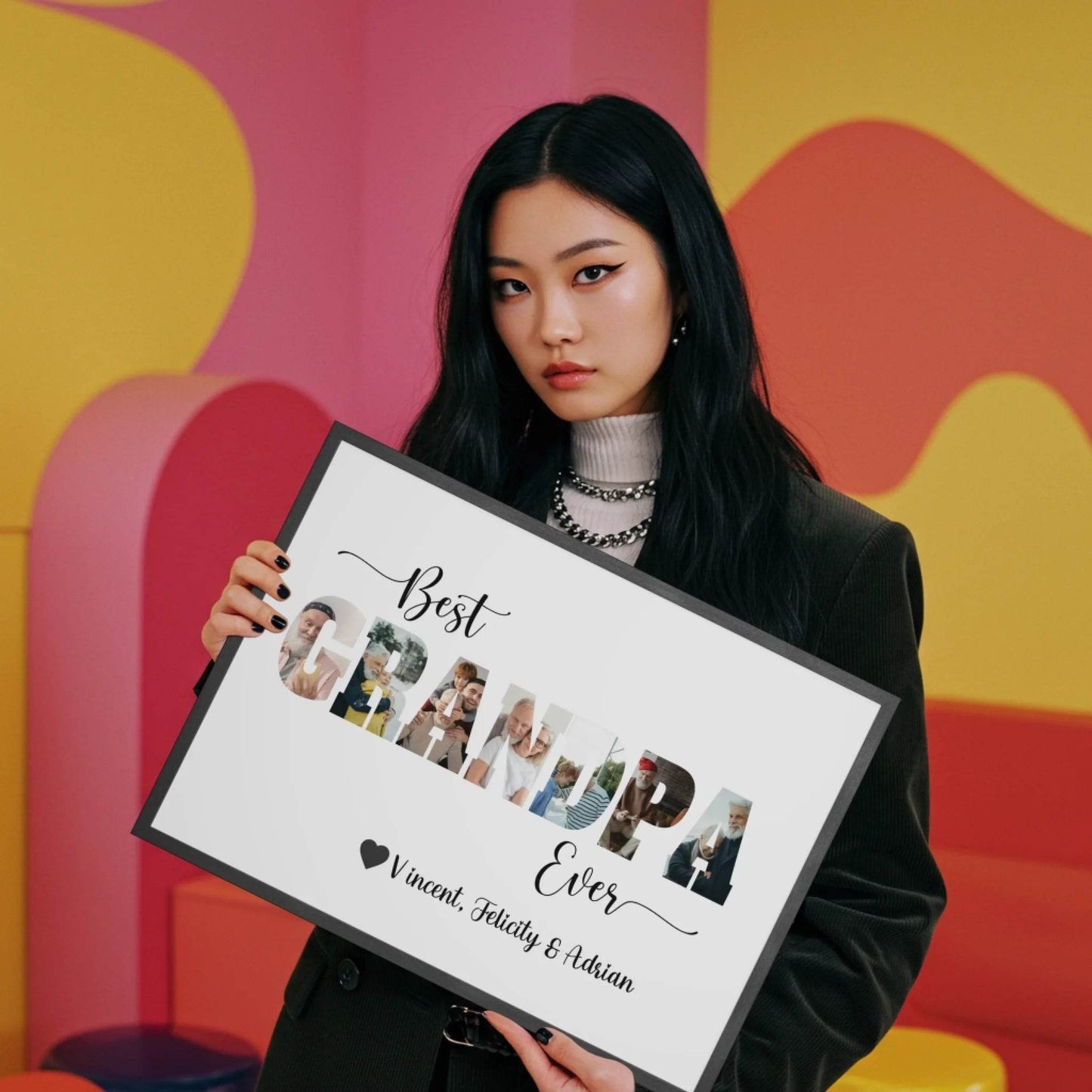 Grandpa Photo Collage | Photo Prints | Best Grandpa Ever | Birthday Gift - Eshaarya