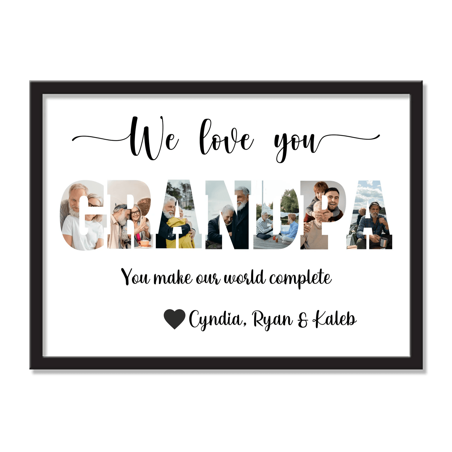 Grandpa Photo Collage - Eshaarya