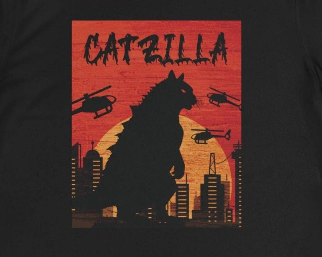 CATZILLA Short Sleeve T-shirt in Black - Eshaarya