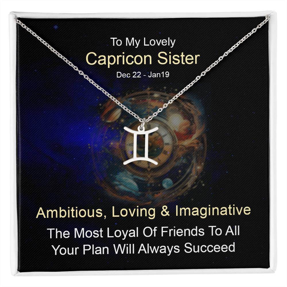 Horoscope Zodiac Sign Gold Plated or Stainless Steel Finish Pendant Necklace Jewelry for Sister- Women Gifts - Eshaarya