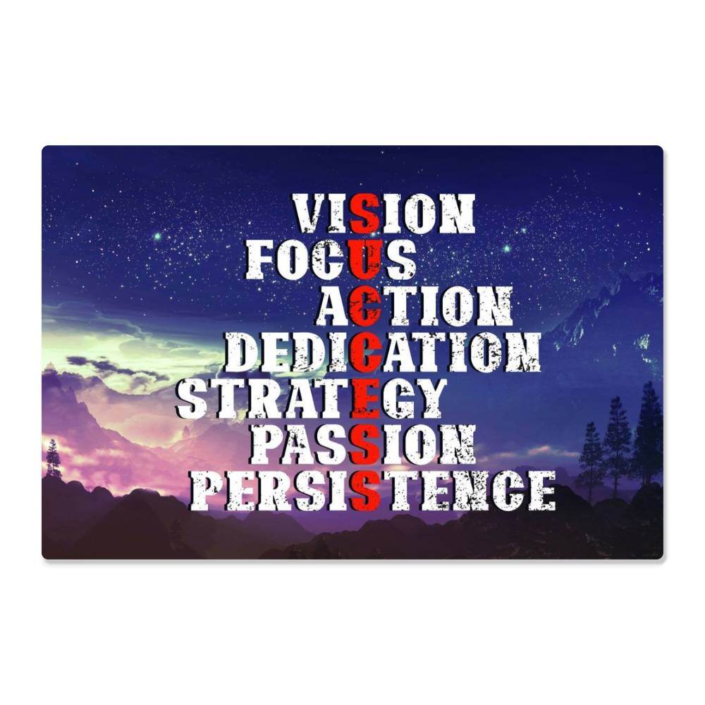 High Gloss Metal Art | Wall Decor - Motivational Quote | Home Decor | Premium Wall Art - Eshaarya