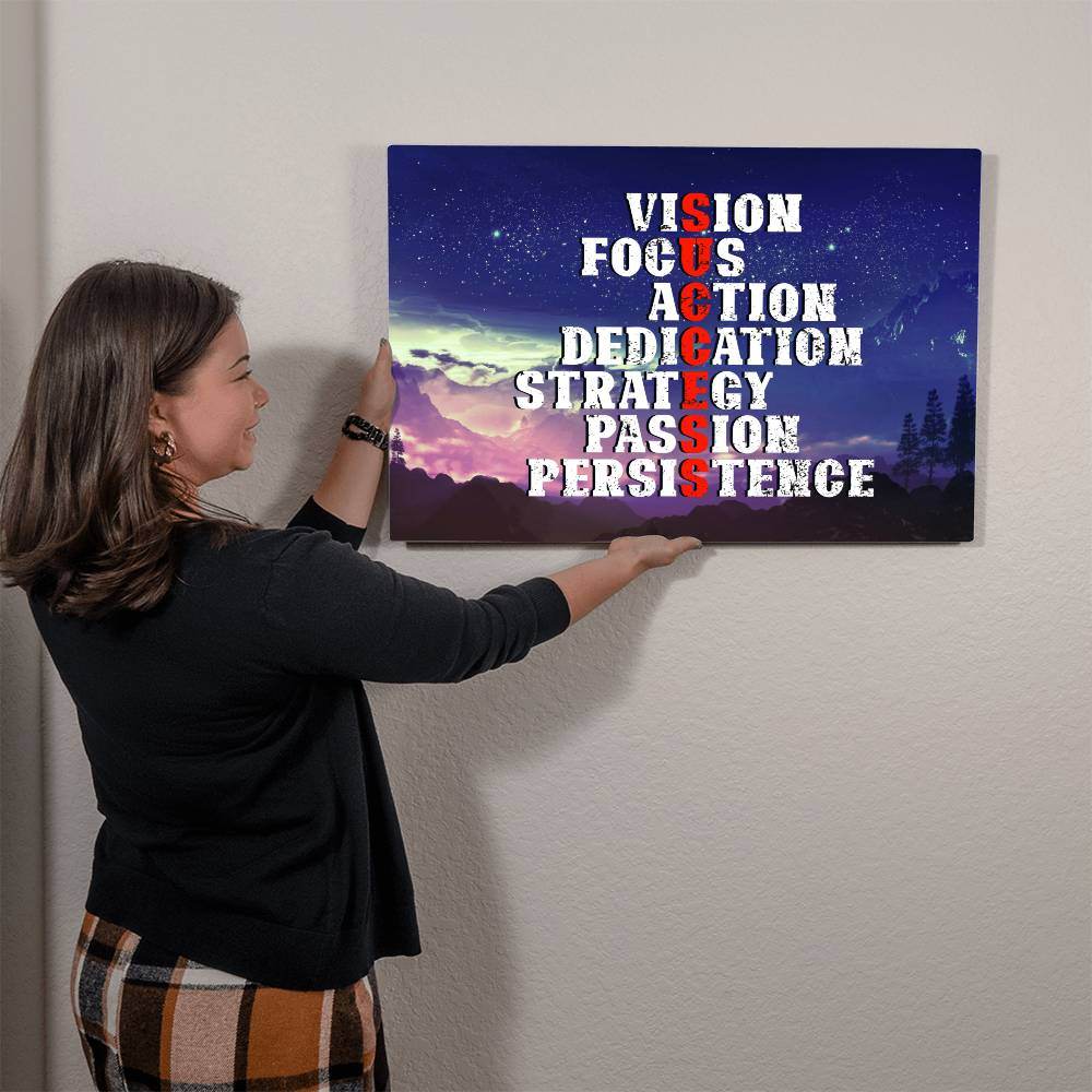 High Gloss Metal Art | Wall Decor - Motivational Quote | Home Decor | Premium Wall Art - Eshaarya