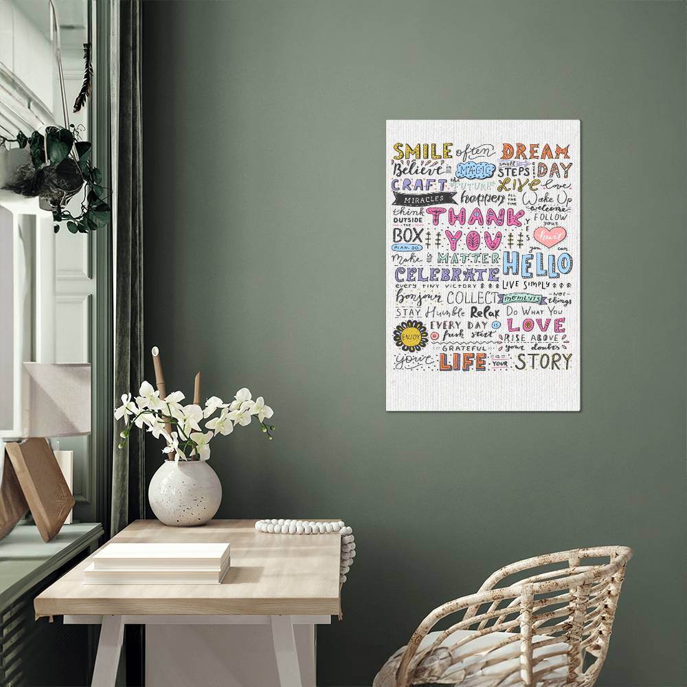 High Gloss Metal Art | Wall Decor - Motivational Quotes | Home Decor | Premium Wall Art - Eshaarya