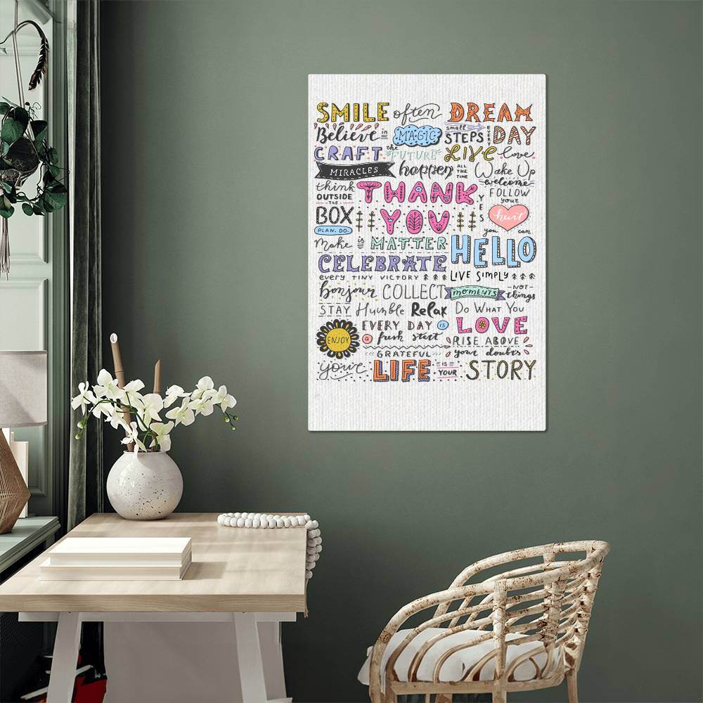 High Gloss Metal Art | Wall Decor - Motivational Quotes | Home Decor | Premium Wall Art - Eshaarya