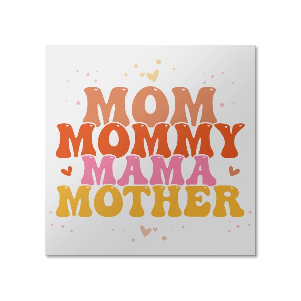Mom Mommy Mama | Gift for Mom | Mother's Day Gift Idea: Unique Wall Art Decor Print - Eshaarya