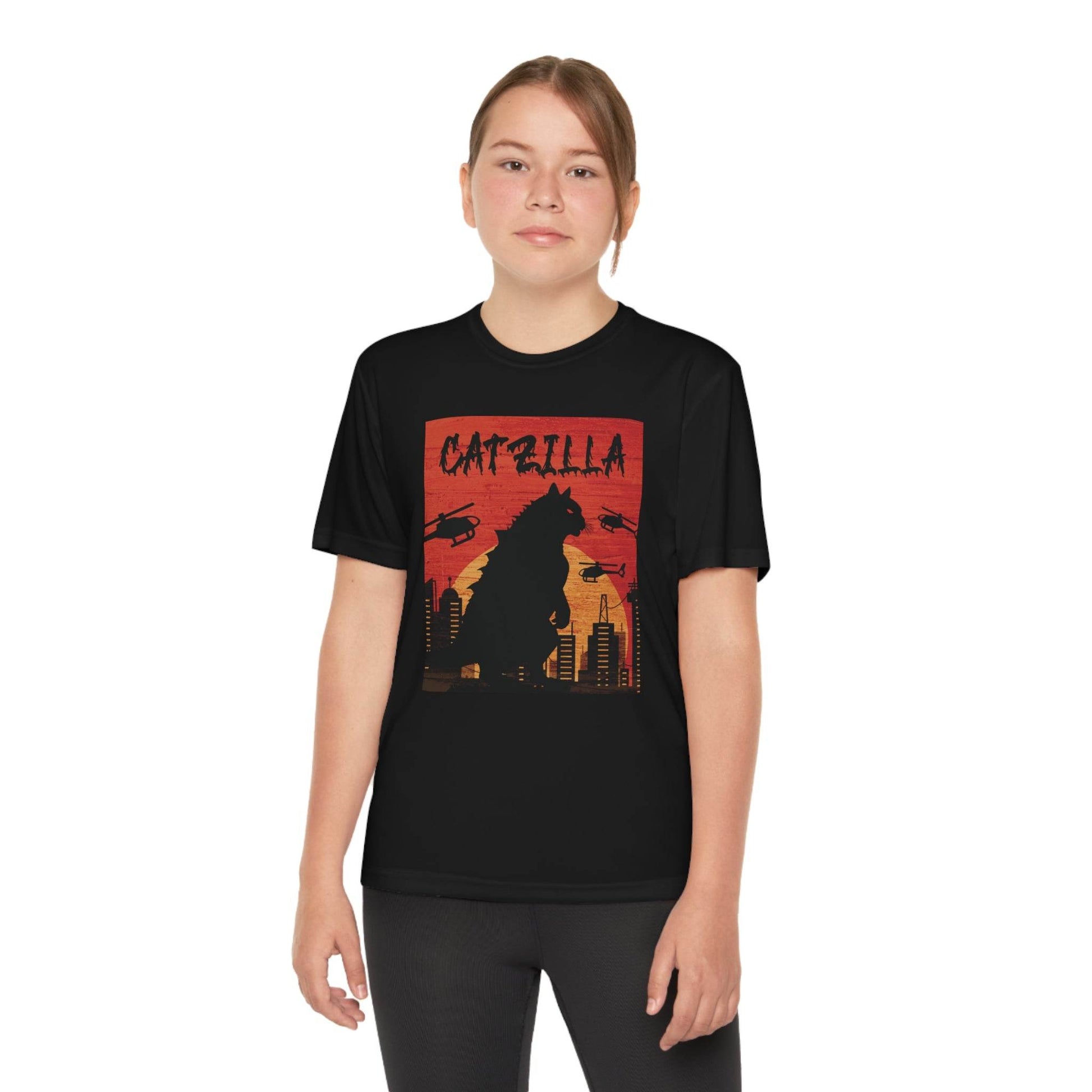 CATZILLA Short Sleeve T-shirt in Black - Eshaarya