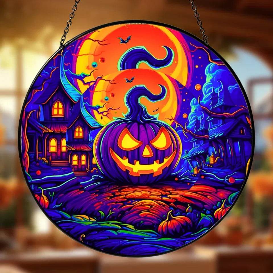 Halloween Suncatcher Ornament - Halloween Home Decor - Eshaarya
