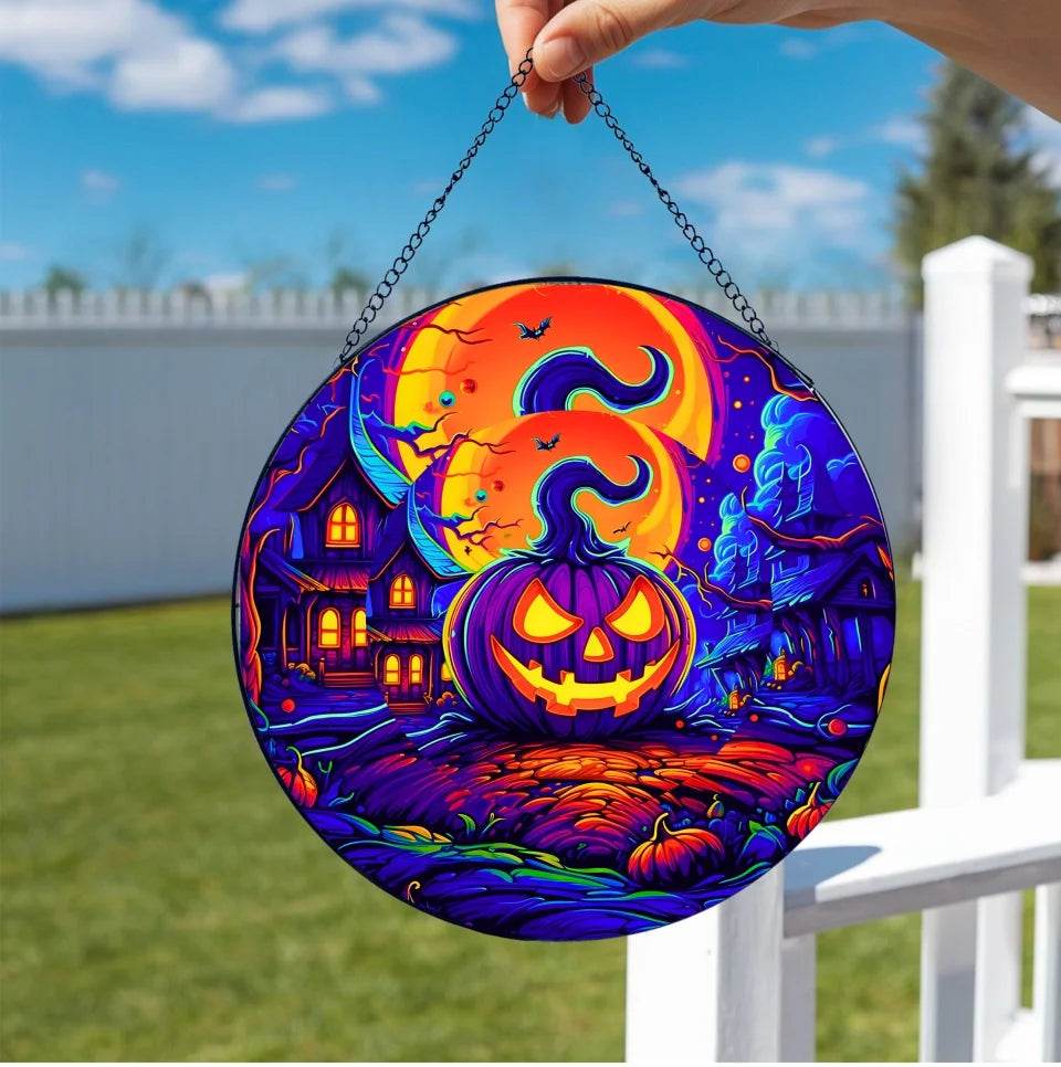 Halloween Suncatcher Ornament - Halloween Home Decor - Eshaarya