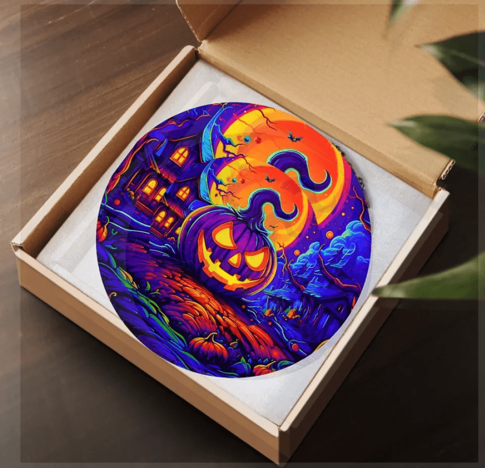 Halloween Suncatcher Ornament - Halloween Home Decor - Eshaarya