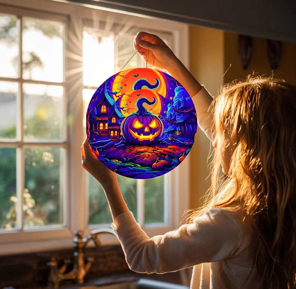 Halloween Suncatcher Ornament - Halloween Home Decor - Eshaarya