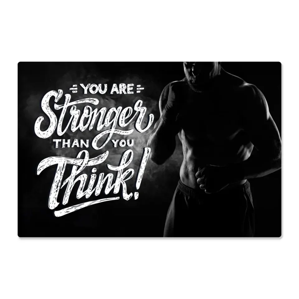 Wall Decor - Motivational Quote - You Are Stronger Than You Think