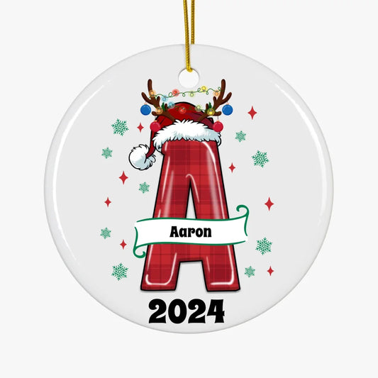 Festive Custom Alphabets: Christmas Ornaments | Home Decor