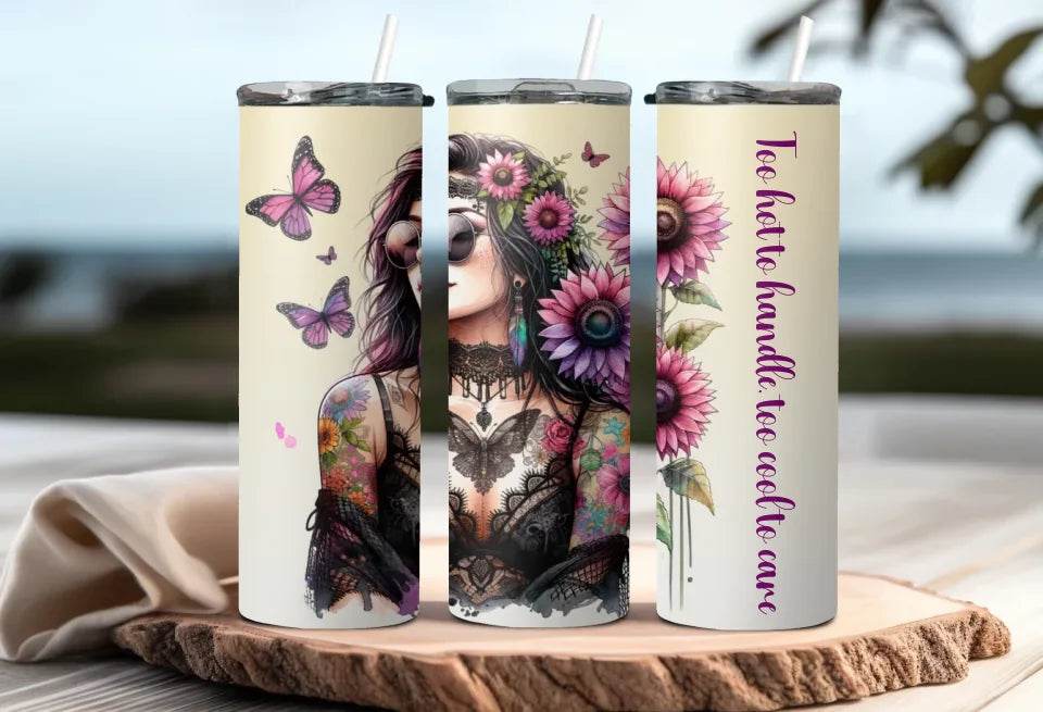 Bold and Beautiful Girl Tumbler, Gift for Her, Gift for Self, Gift for Wife, 20oz Tumbler - Eshaarya