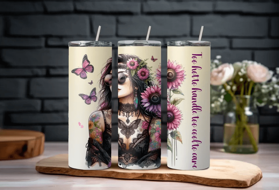 Bold and Beautiful Girl Tumbler, Gift for Her, Gift for Self, Gift for Wife, 20oz Tumbler - Eshaarya
