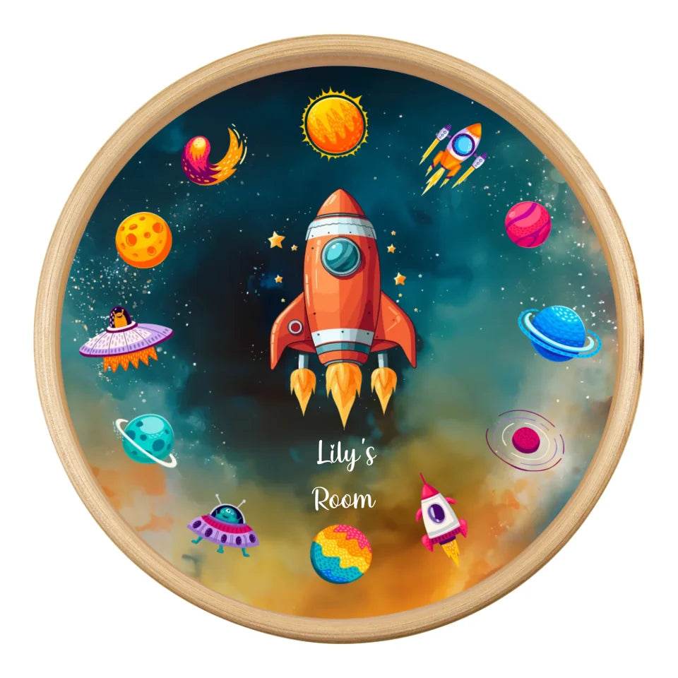 Cosmic Timekeeper: Universe-Themed Clock with Planetary Charm, Gift for Kids, Gift for Home, Home Decoration, Interior Ideas - Eshaarya