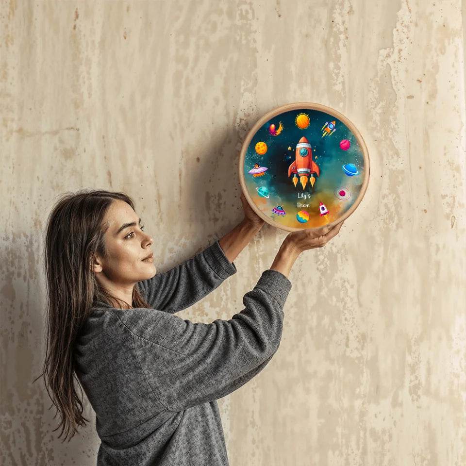 Cosmic Timekeeper: Universe-Themed Clock with Planetary Charm, Gift for Kids, Gift for Home, Home Decoration, Interior Ideas - Eshaarya