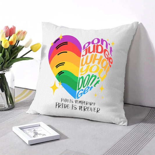 Love & Pride: All-Over Print Throw Pillow | Gift for Boyfriend | Gift For Girlfriend - Eshaarya