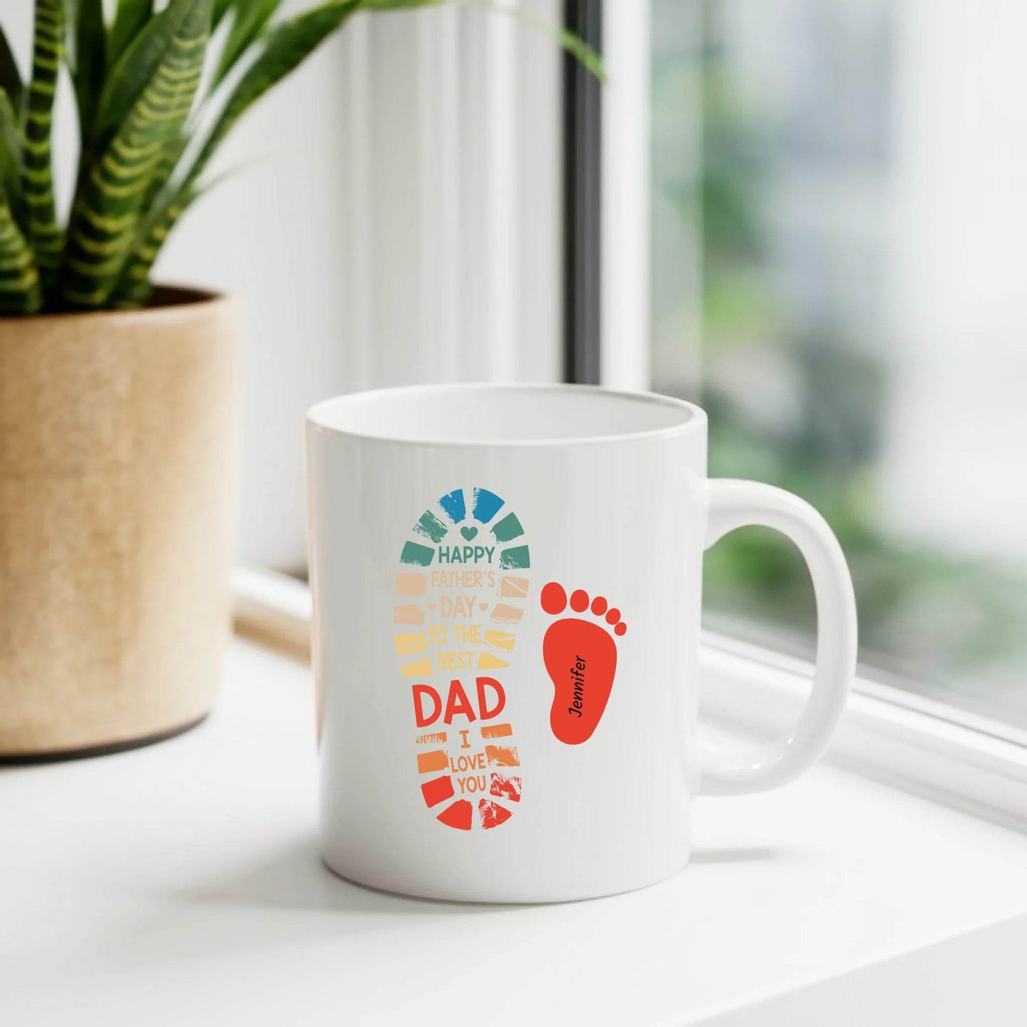 Custom Family Mug for Dad – Personalized with Father’s Name and Kids’ Names - Gift For Dad - Happy Father's Day Gift - Eshaarya