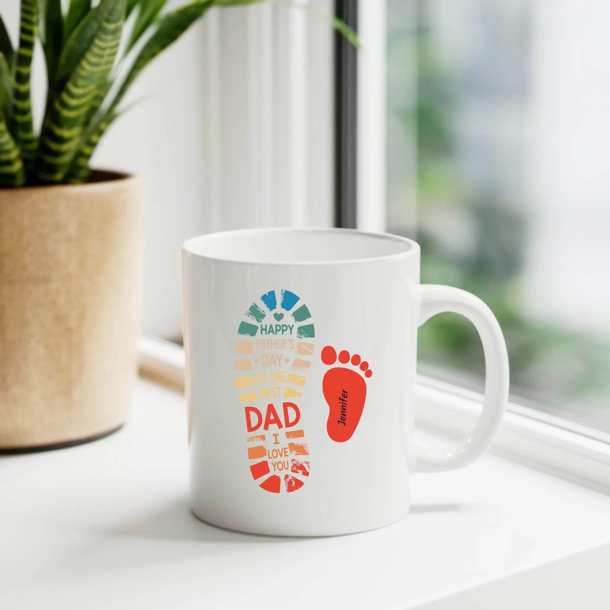 Custom Family Mug for Dad – Personalized with Father’s Name and Kids’ Names - Gift For Dad - Happy Father's Day Gift - Eshaarya