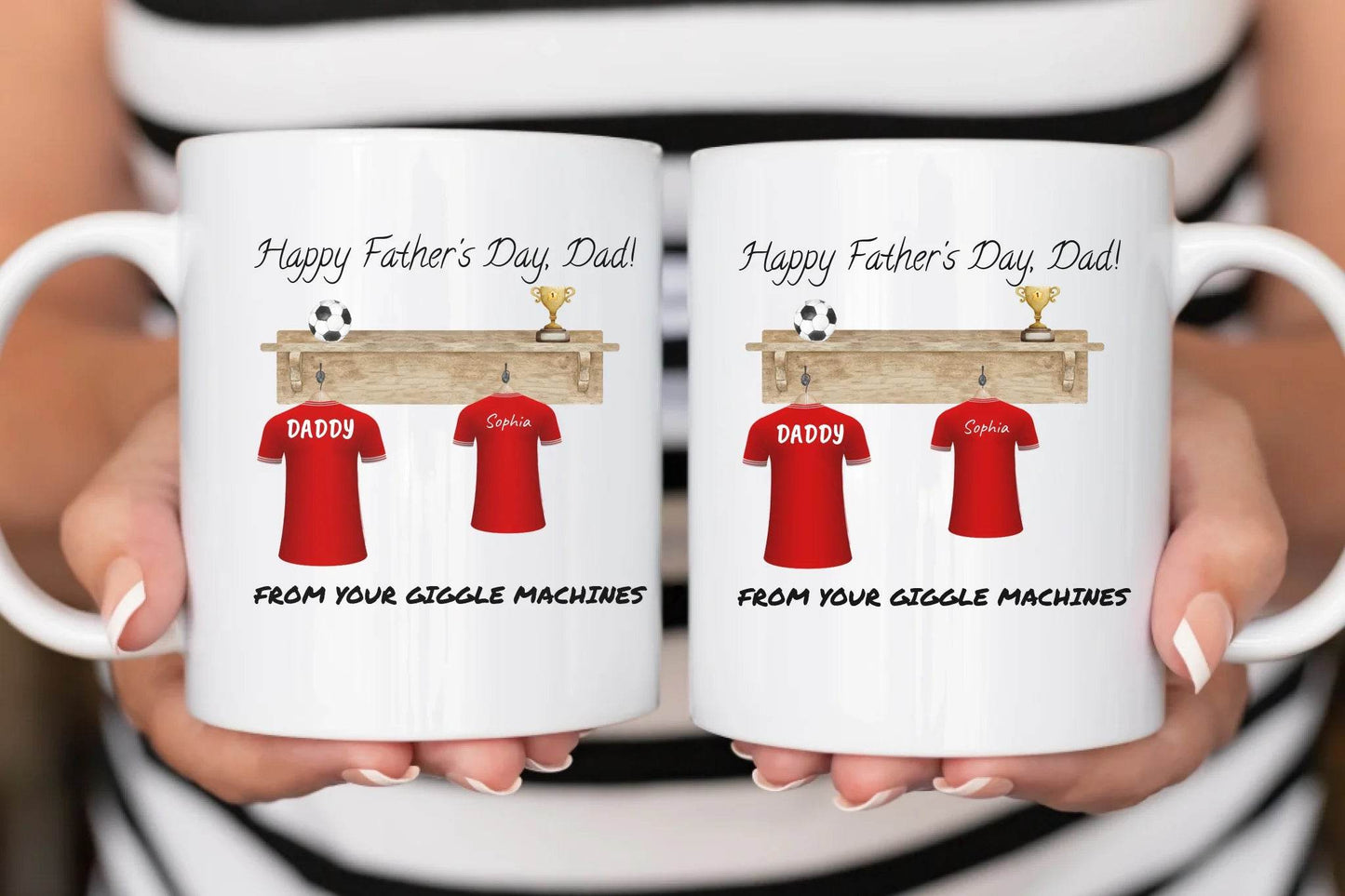 Personalized Mug For Fathers - Daddy's Dream Team - Eshaarya