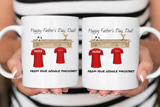 Personalized Mug For Fathers - Daddy's Dream Team - Eshaarya