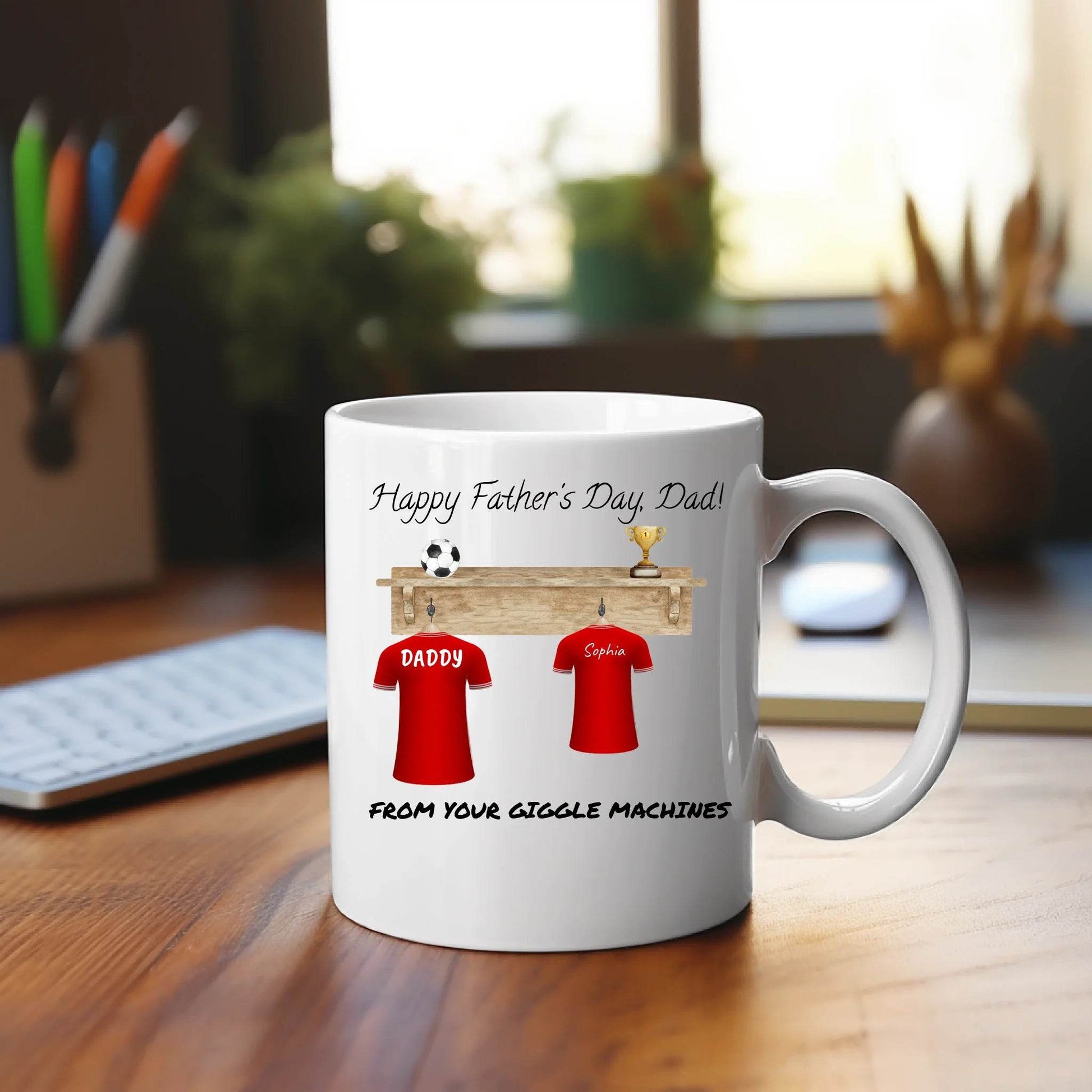 Personalized Mug For Fathers - Daddy's Dream Team - Eshaarya