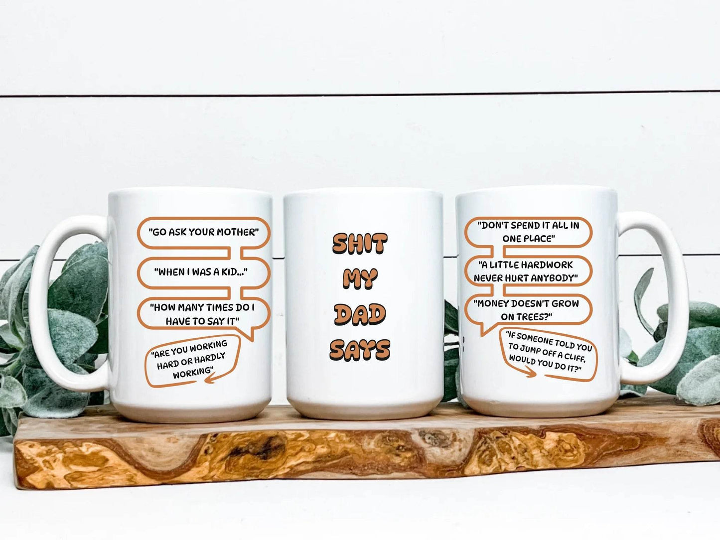 Dad's Wisdom Mug - Funny Quotes & Clichés | Perfect Gift for Father's Day - Eshaarya
