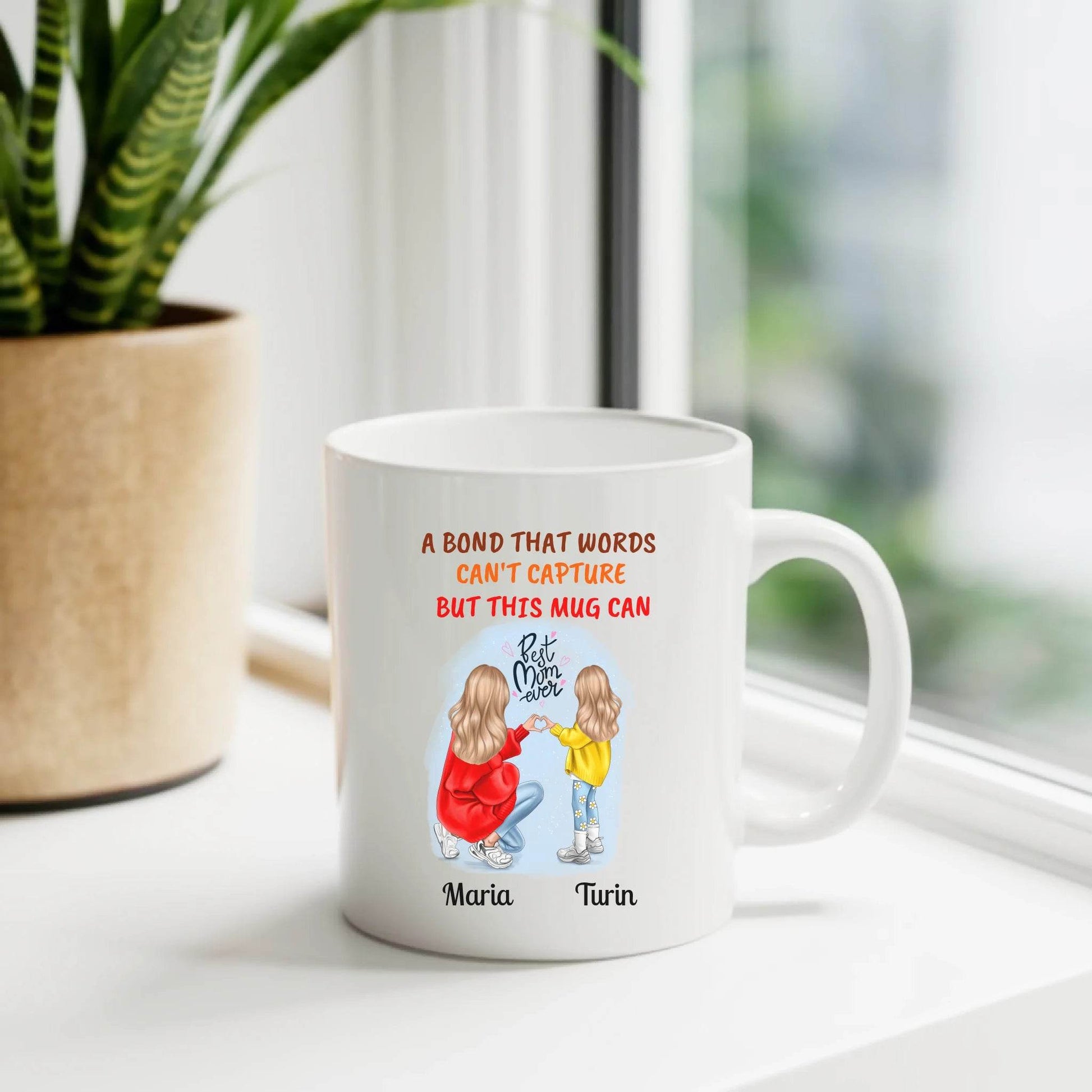 Personalized Gift for Mothers with a print ‘A Bond That Words Can’t Capture, But This Mug Can’ | Gift for Mom - Eshaarya