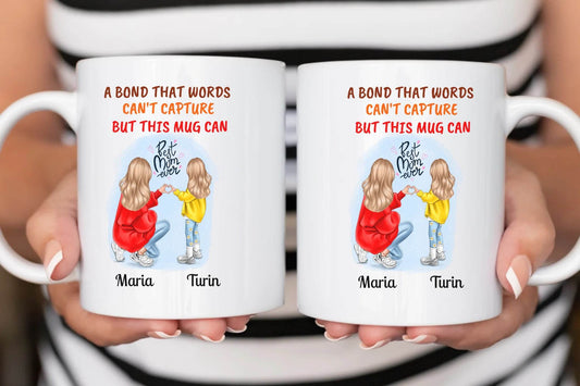 Personalized Gift for Mothers with a print ‘A Bond That Words Can’t Capture, But This Mug Can’ | Gift for Mom - Eshaarya