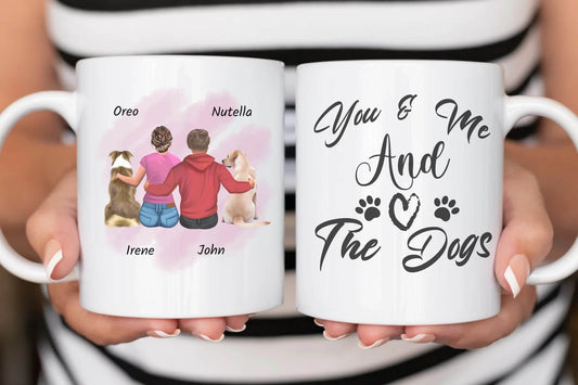 Pawfect Pair Mug, Personalized Gift for Dog Lovers, Birthday Gift For Dog Lovers, Inexpensive Gift For Dog Lovers - Eshaarya