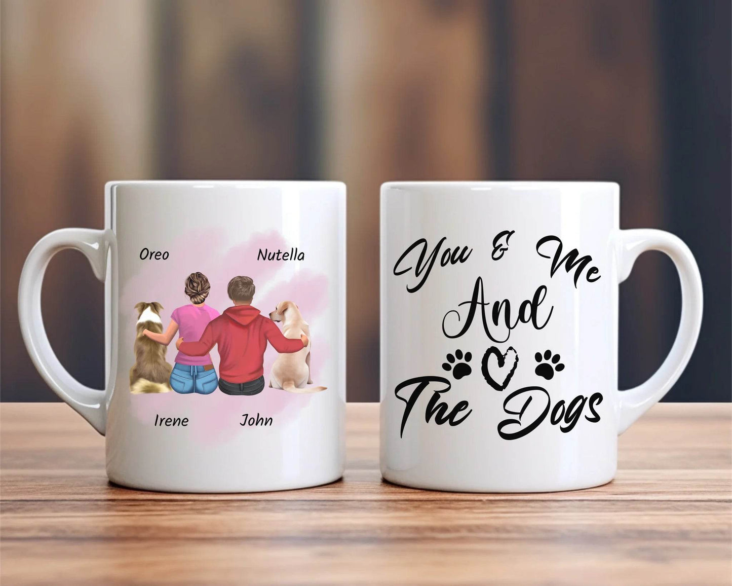 Pawfect Pair Mug, Personalized Gift for Dog Lovers, Birthday Gift For Dog Lovers, Inexpensive Gift For Dog Lovers - Eshaarya