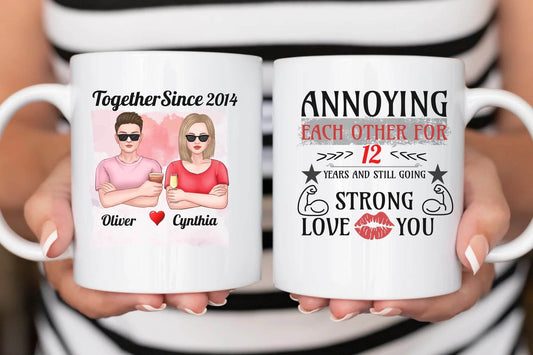 Personalized Ceramic Mug - Valentine Couple - A Perfect Gift For Special Occasion - Eshaarya