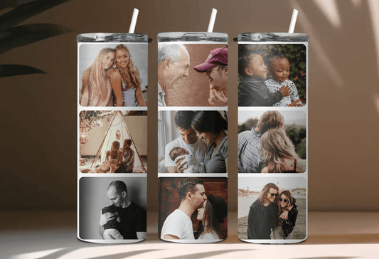 Custom Photo Tumbler – Celebrate Special Moments with Every Drink, Gifts for Anniversary and Birthdays, Gifts for Father, Gift for Mother, Gift for Siblings, Gift for Parents, Gift for Wife - Eshaarya