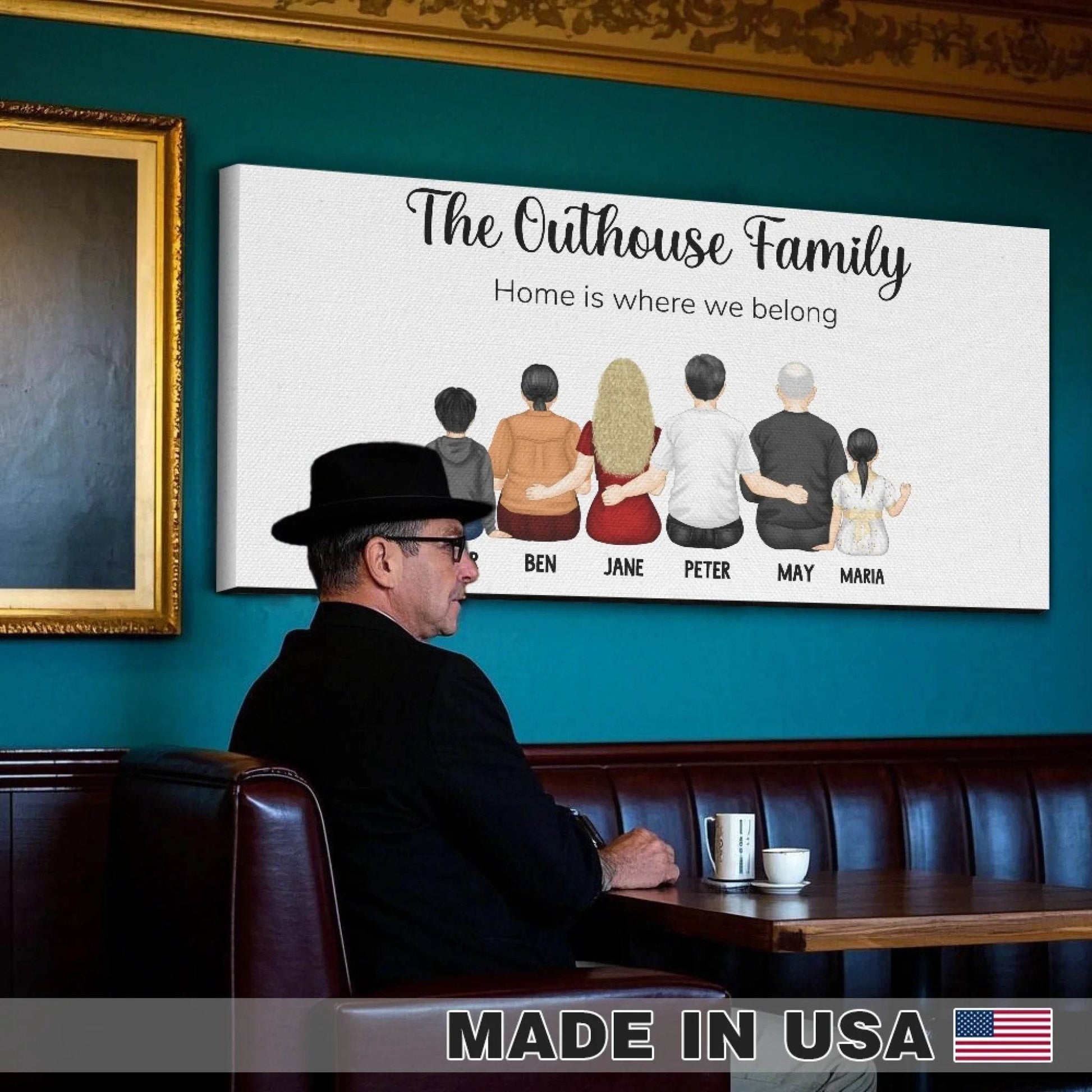 Personalized Family Framed Canvas – Perfect Gift for Families | Gift for Mom | Gift for Dad | Gift for Grandparents - Eshaarya