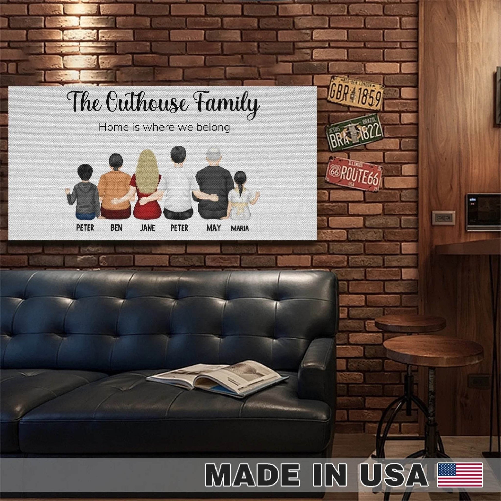 Personalized Family Framed Canvas – Perfect Gift for Families | Gift for Mom | Gift for Dad | Gift for Grandparents - Eshaarya