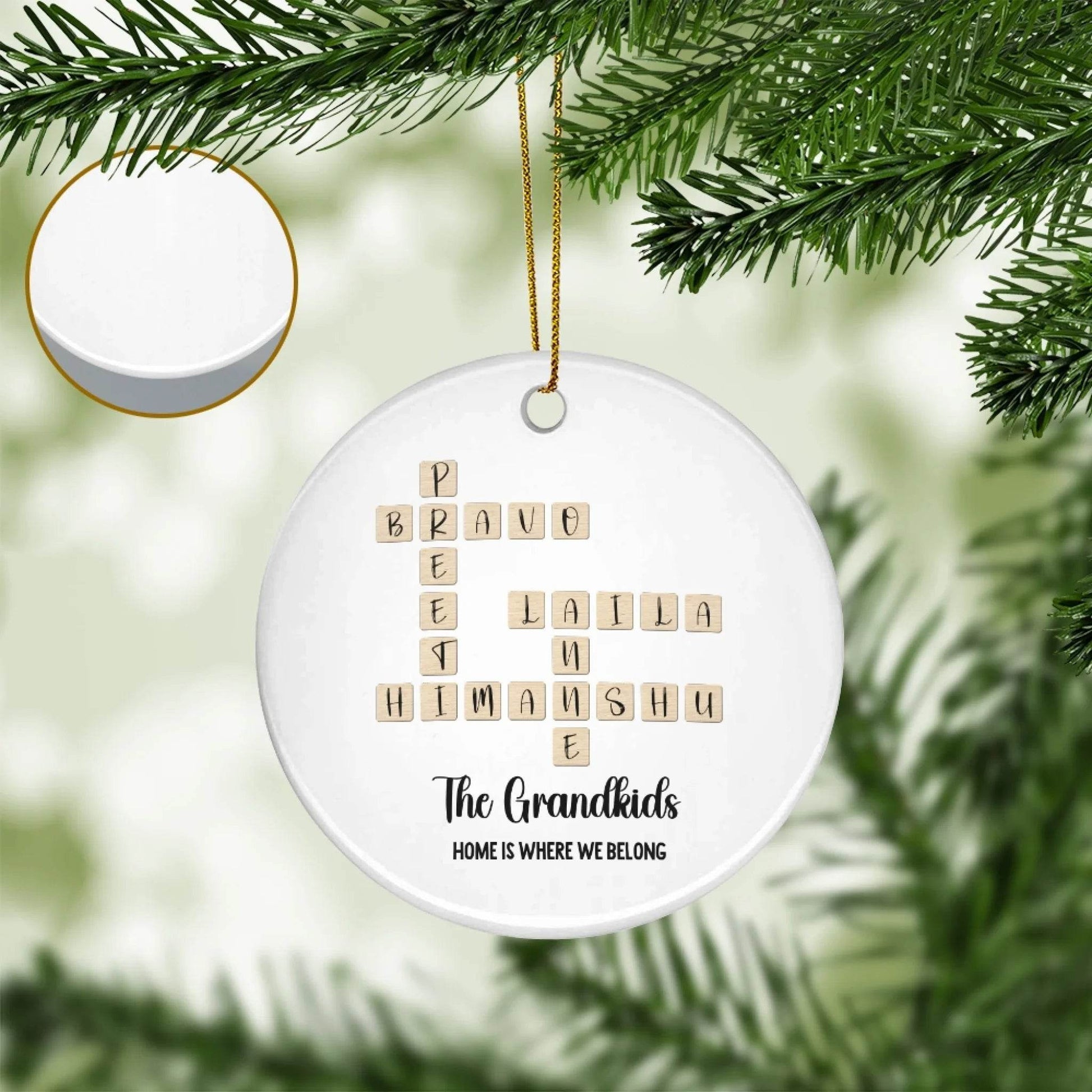 Grandkids crossword puzzle | Home Decor | Unique Gift for Grandparents - Eshaarya