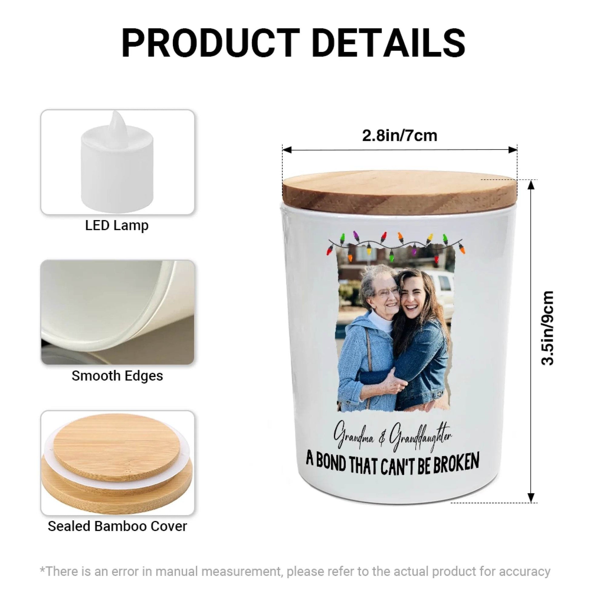 Grandma & Grandkids LED Candle Jar | Unique Gifts for Grandma - Eshaarya