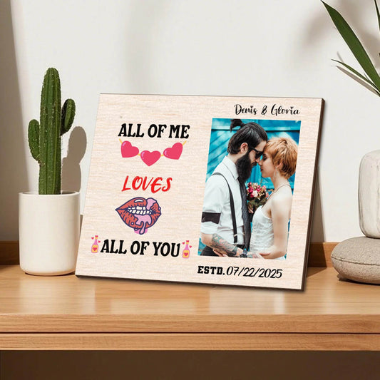 Couple Photo Frame Tabletop | Gift for Boyfriend | Gift for Girlfriend | Valentines's Day Gift | Anniversary Gift | Birthday Gift - Eshaarya